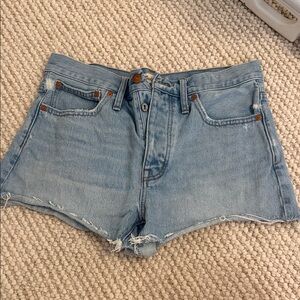 Madewell Light Blue Jean Shorts
